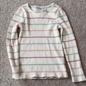Haute Hippie Kids Ribbed Top with Stripes